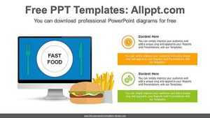 Good-Bad Fast Food PowerPoint Diagram