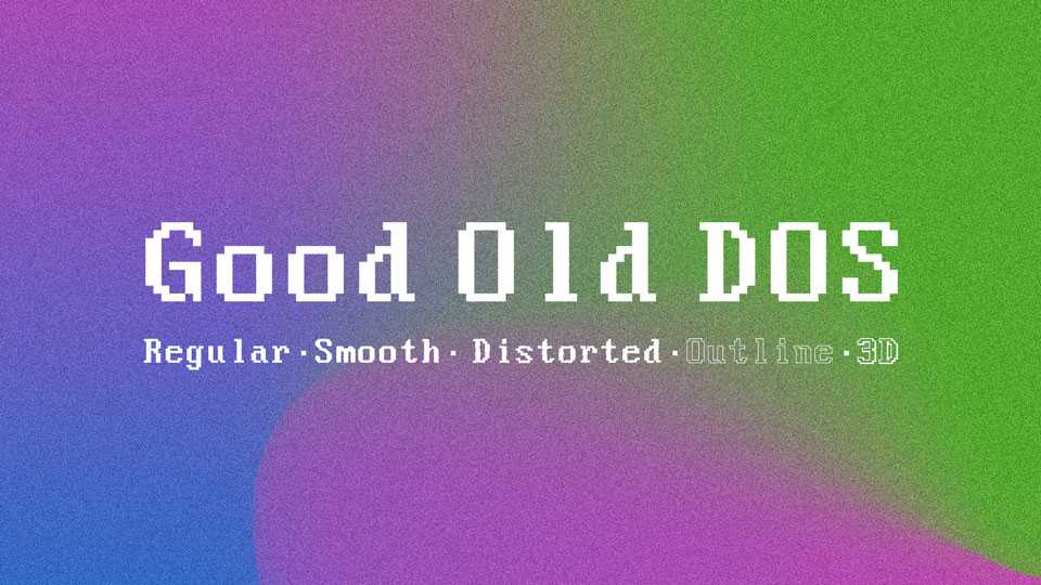 Good Old DOS Font Family › Fontesk