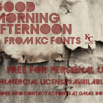 GoodMorningAfternoon font - Fonte Grátis GoodMorningAfternoon font