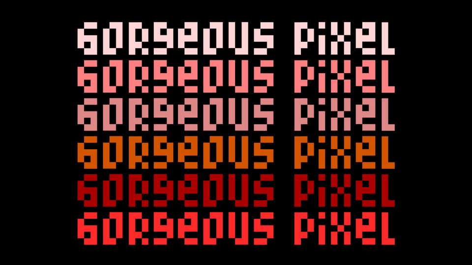 Gorgeous Pixel Font › Fontesk