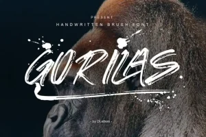 Gorilas Brush Font