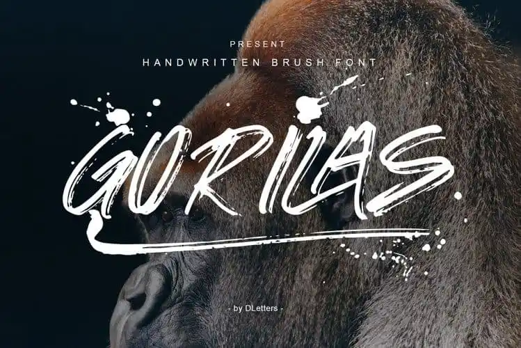 Gorilas Brush Font