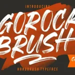 Gorock Brush Font