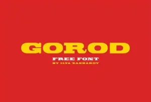 Gorod Slab Serif Font