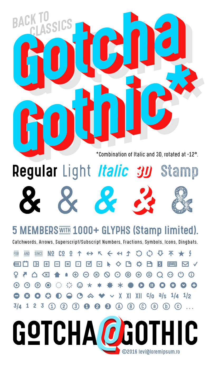 Gotcha Gothic Font Family
