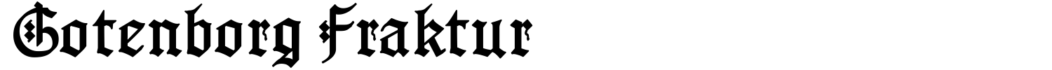 Gotenborg Fraktur Font - 1001 Free Fonts
