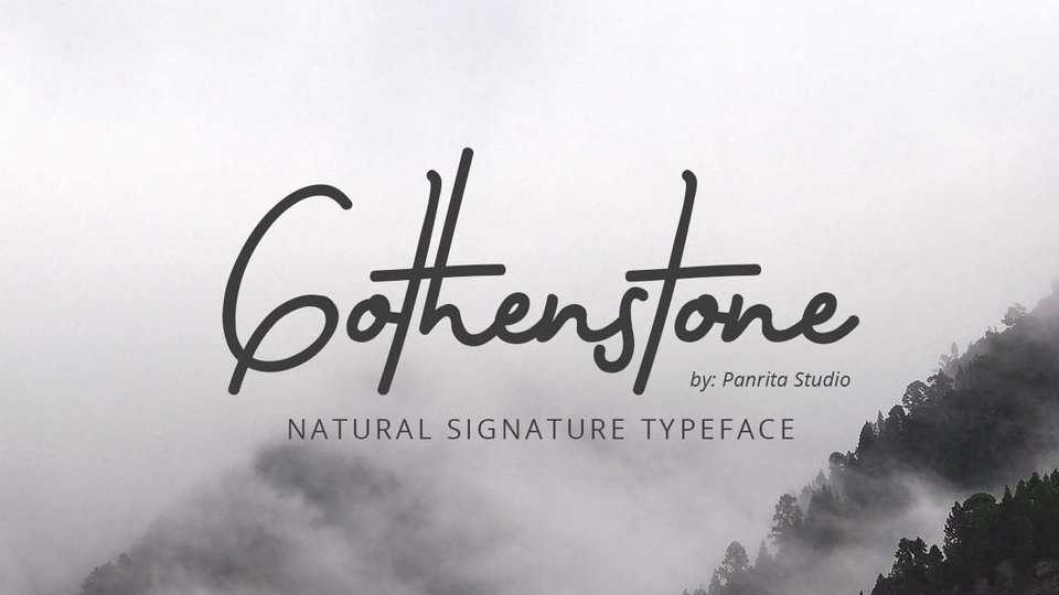 Gothenstone Script Font › Fontesk