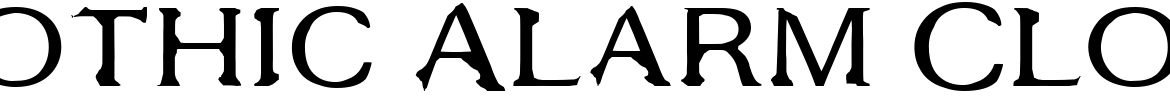 Gothic Alarm Clock Font - 1001 Free Fonts