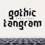 Gothic Tangram Font