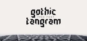 Gothic Tangram Font