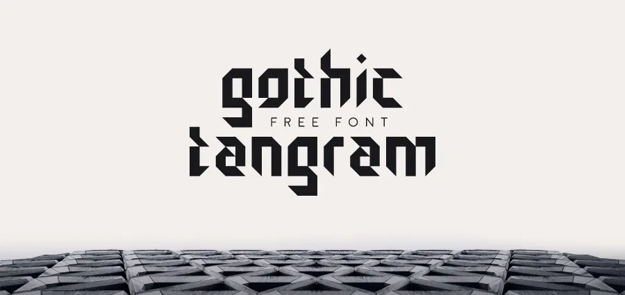 Gothic Tangram Font
