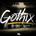 Gothix HandBrush Font - Fonte Grátis Gothix HandBrush Font
