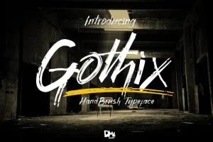 Gothix HandBrush Font