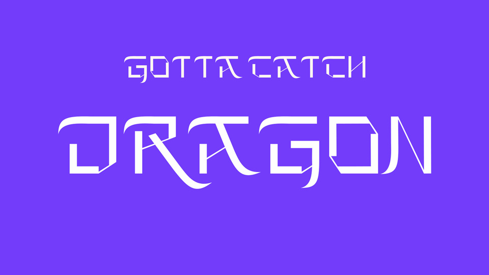 Gotta Catch Dragon Font › Fontesk