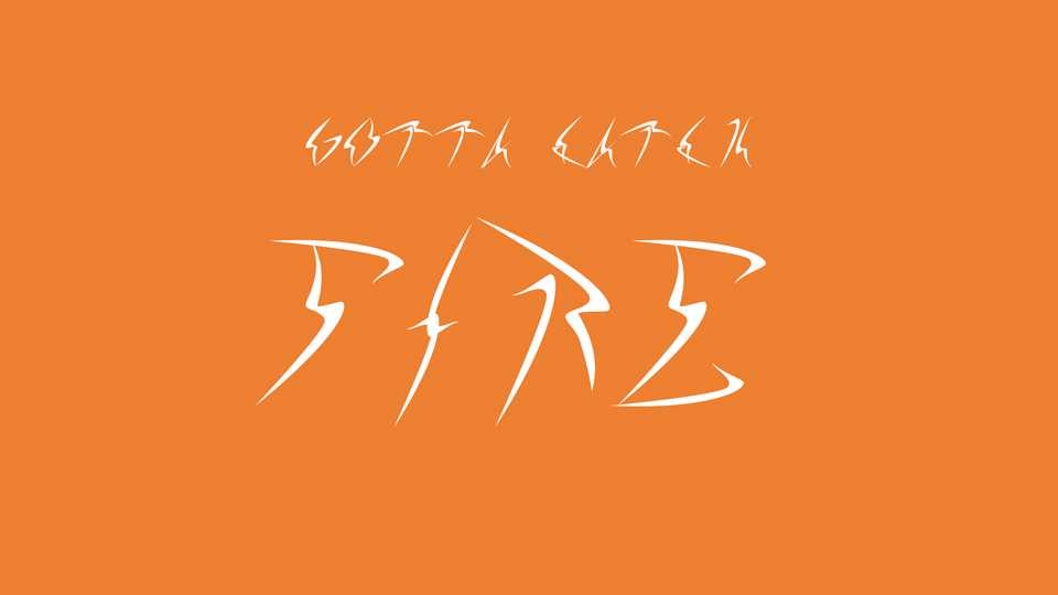 Gotta Catch Fire Font › Fontesk