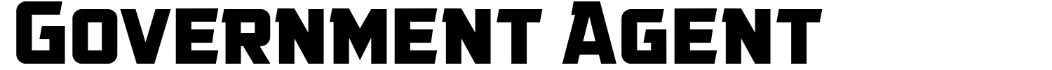 Government Agent Font - 1001 Free Fonts