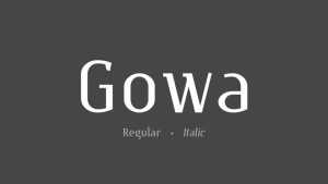 Gowa Font Family › Fontesk