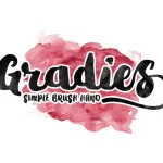 Gradies Brush Font - Fonte Grátis Gradies Brush Font