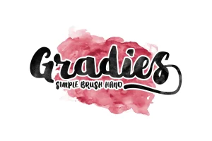 Gradies Brush Font