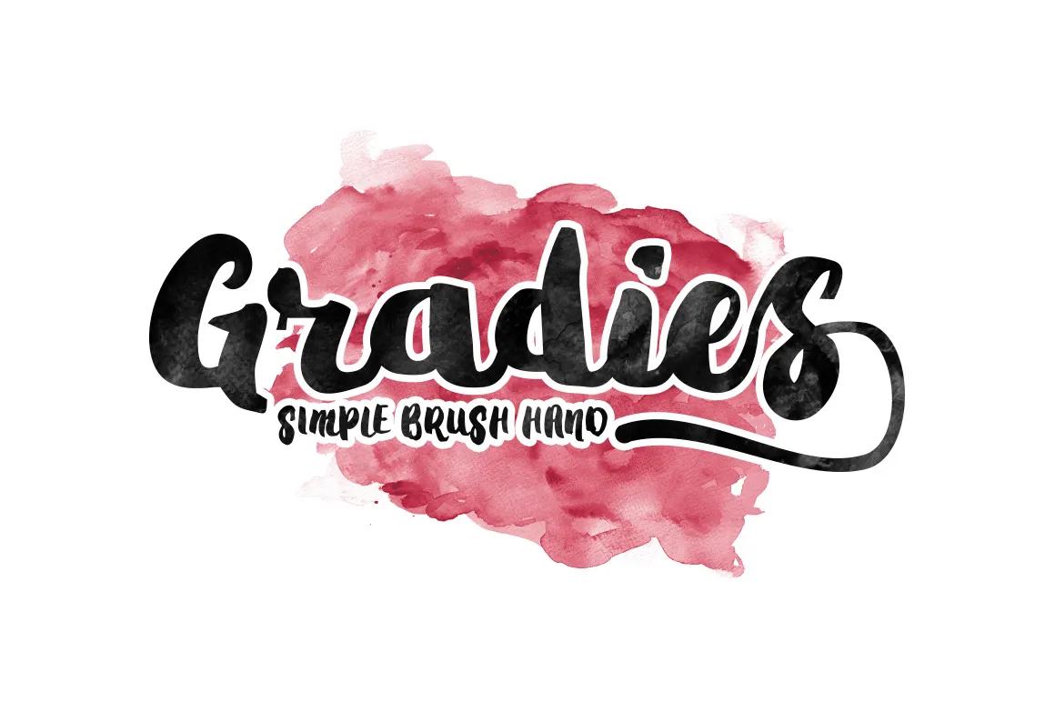 Gradies Brush Font