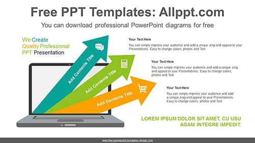 Gradual Rising Arrows PowerPoint Diagram