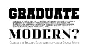 Graduate Font Family › Fontesk