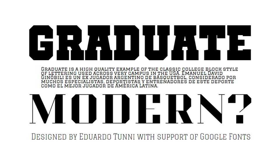 Graduate Font Family › Fontesk