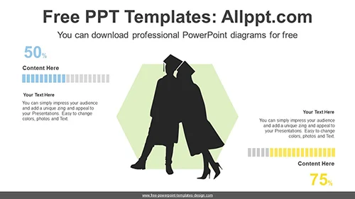 Graduation Equalizer Cube Chart PPT Diagram