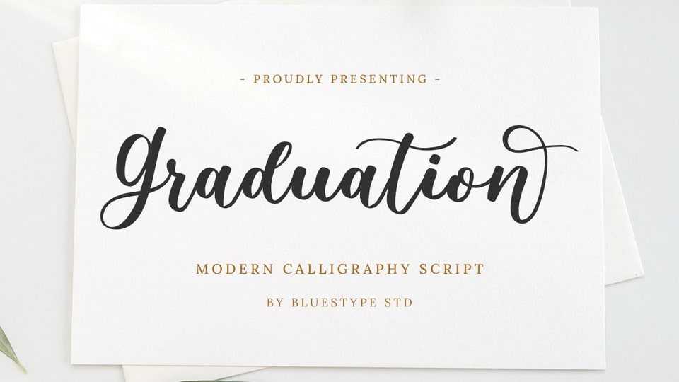Graduation Font › Fontesk