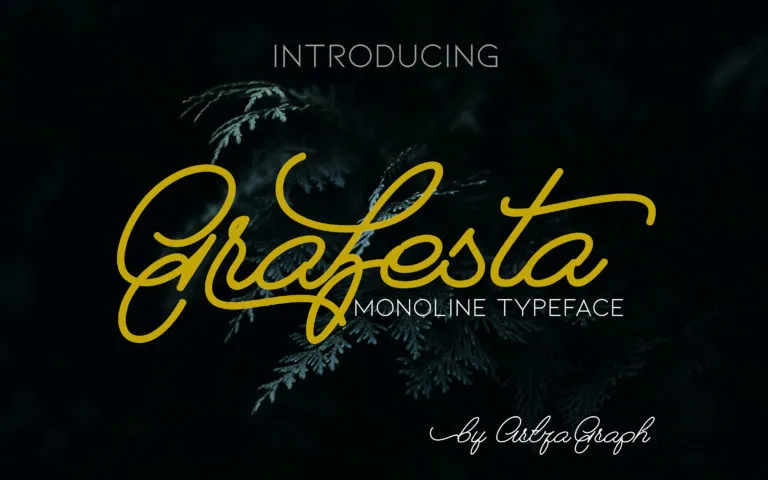 Grafesta Monoline Script Font