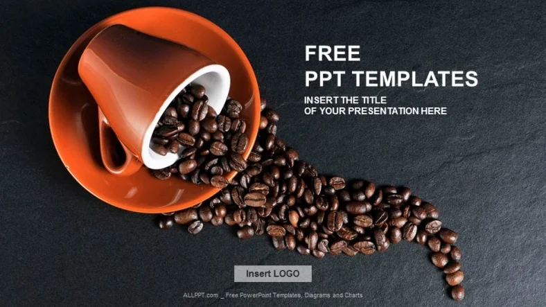 Grains Of Coffee Food PPT Templates
