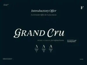 Grand Cru Serif Font