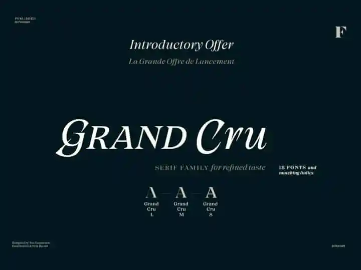 Grand Cru Serif Font