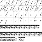 Mapa de caracteres da fonte Grand Estonia Font