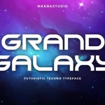 GRAND GALAXY Font - Fonte Grátis GRAND GALAXY Font