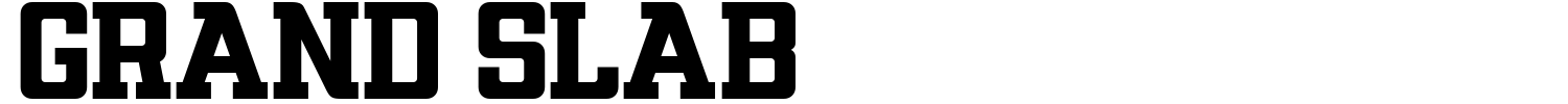 Grand Slab Font