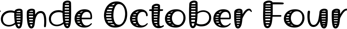 Grande October Four Font - 1001 Free Fonts