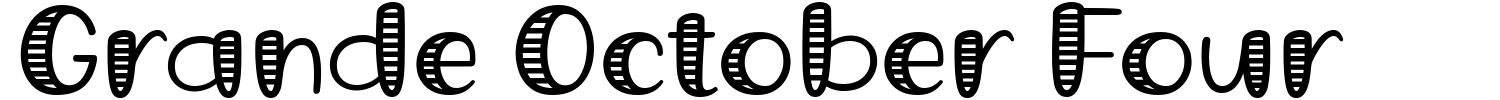 Grande October Four Font - 1001 Free Fonts
