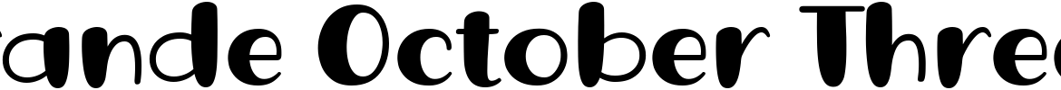 Grande October Three Font - 1001 Free Fonts