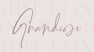 Grandiose Font › Fontesk