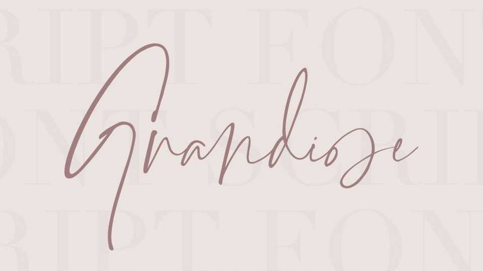 Grandiose Font › Fontesk