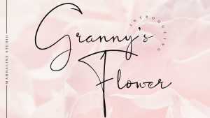 Granny’s Flower Font › Fontesk