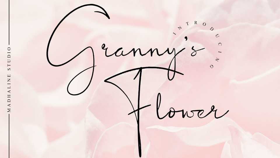 Granny’s Flower Font › Fontesk