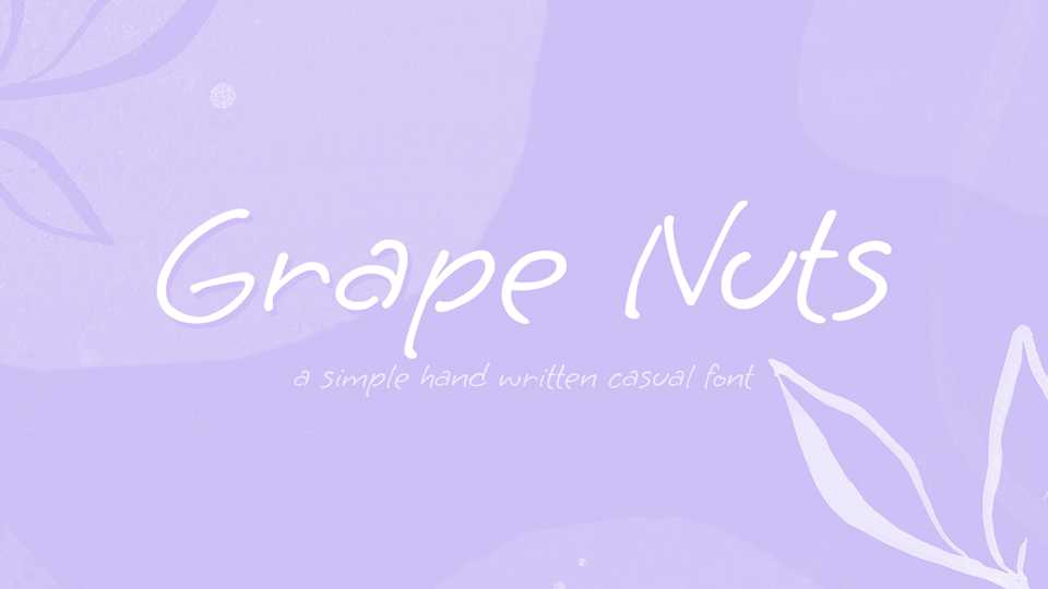 Grape Nuts Font › Fontesk