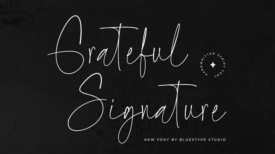 Grateful Signature Font › Fontesk