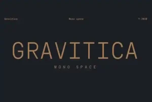 Gravitica Mono Sans Serif Font