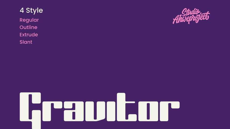 Gravitor Font › Fontesk