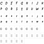 Gravity Level Font - Fonte Grátis Mapa de caracteres da fonte Gravity Level Font