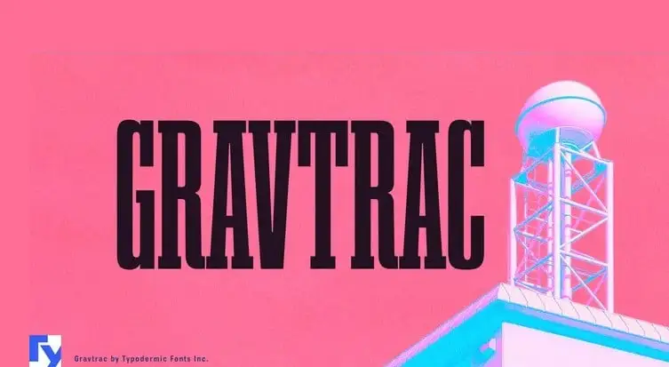 Gravtrac Slab Serif Font
