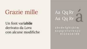 Grazie Mille Font Family › Fontesk